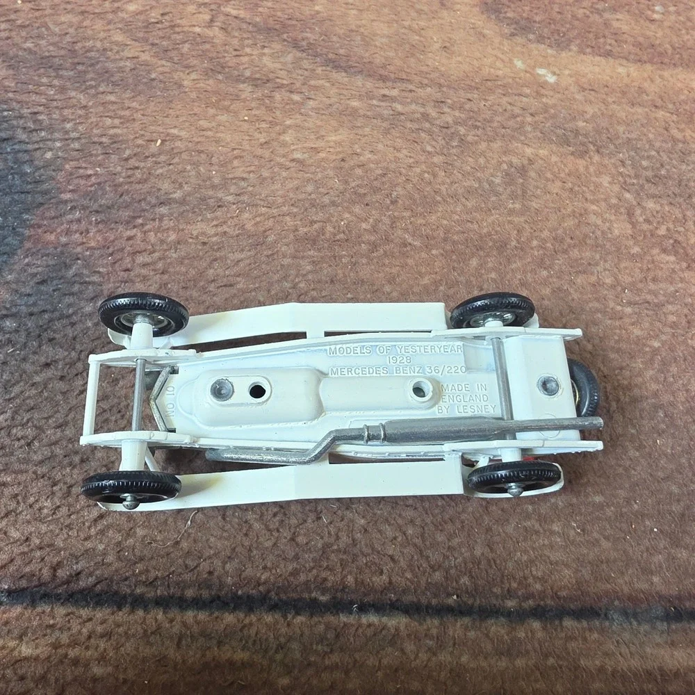 Matchbox 1928 Mercedes Benz 36/220 Models of Yesteryear White Good Y-10 Lesney